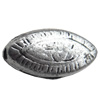 Antique Silver Plastic Beads, 14x7mm, Hole:Approx 2mm, Sold by Bag