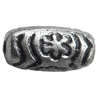 Antique Silver Plastic Beads, 11x6mm, Hole:Approx 2mm, Sold by Bag
