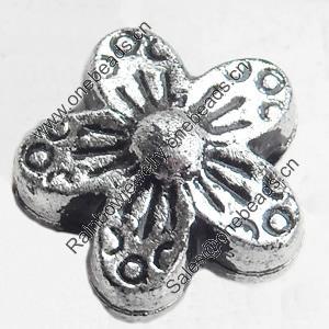 Antique Silver Plastic Beads, 11mm, Hole:Approx 2mm, Sold by Bag