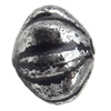 Antique Silver Plastic Beads, 6x7mm, Hole:Approx 2mm, Sold by Bag