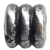 Antique Silver Plastic Beads, 6x7mm, Hole:Approx 4mm, Sold by Bag