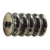 Antique Silver Plastic Beads, 14x8mm, Hole:Approx 2mm, Sold by Bag