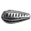 Antique Silver Plastic Beads, 12x6mm, Hole:Approx 2mm, Sold by Bag