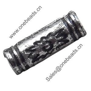 Antique Silver Plastic Beads, 10x3mm, Hole:Approx 2mm, Sold by Bag