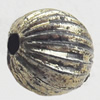 Antique Silver Plastic Beads, 6mm, Hole:Approx 1mm, Sold by Bag