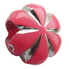 Solid Plated Colorful(Silver) Plastic Beads, A Grade, 12mm, Hole:Approx 4mm, Sold by Bag