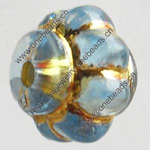 Transparent Plated Colorful(Silver) Plastic Beads, A Grade, Fat Bottle, 8x10mm, Hole:Approx 2mm, Sold by Bag