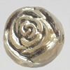 Transparent Plated Colorful(Silver) Plastic Beads, A Grade, 12x13mm, Hole:Approx 2mm, Sold by Bag