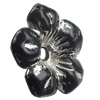 Plated Colorful(Silver) Plastic Beads, A Grade, Flower, 14mm, Hole:Approx 2mm, Sold by Bag