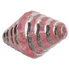 Transparent Plated Colorful(Silver) Plastic Beads, A Grade, Bicone, 16x10mm, Hole:Approx 2mm, Sold by Bag