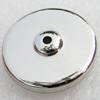 Jewelry Findings, CCB Plastic Beads, Platina Plated, 25x7mm, Hole:2.5mm, Sold by Bag