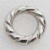 Jewelry findings, CCB Plastic Donut, Platina Plated, Outside Diameter:24mm Inner Diameter:13.5mm, Sold by Bag