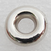 Jewelry findings, CCB Plastic Donut, Platina Plated, Outside Diameter:10.5mm Inner Diameter:4mm, Sold by Bag