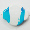 Spray-Painted Acrylic Beads, 23x18mm Hole:2mm, Sold by Bag