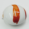 Spray-Painted Acrylic Beads, Flat Round 12mm Hole:2mm, Sold by Bag