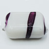 Spray-Painted Acrylic Beads, Rectangle 14x10mm Hole:2mm, Sold by Bag