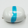 Spray-Painted Acrylic Beads, 12x10mm Hole:2mm, Sold by Bag