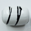 Spray-Painted Acrylic Beads, Oval 22x16mm Hole:2.5mm, Sold by Bag