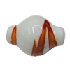 Spray-Painted Acrylic Beads, Lantern 21x15mm Hole:2.5mm, Sold by Bag