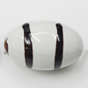 Spray-Painted Acrylic Beads, Oval 22x15mm Hole:3mm, Sold by Bag