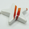 Spray-Painted Acrylic Beads, Star 23mm Hole:2mm, Sold by Bag