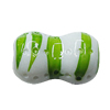 Spray-Painted Acrylic Beads, 20x12mm Hole:4mm, Sold by Bag