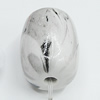 Spray-Painted Acrylic Beads, Twist Flat Oval 22x16mm Hole:3.5mm, Sold by Bag