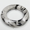 Spray-Painted Acrylic Beads, Donut O:34mm I:21mm Hole:2mm, Sold by Bag