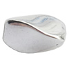 Electroplate Plastic Beads, Silver Color, 13x21mm, Hole:Approx 1.5mm, Sold by Bag