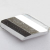 Electroplate Plastic Beads, Faceted Diamond, 15x28mm, Hole:Approx 1mm, Sold by Bag