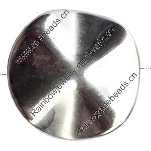 Electroplate Plastic Beads, 36mm, Hole:Approx 1mm, Sold by Bag