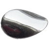 Electroplate Plastic Beads, Silver color, 36x25mm, Hole:Approx 1mm, Sold by Bag