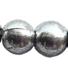Electroplate Plastic Beads, Silver Color, Round, 6mm, Hole:Approx 1mm, Sold by Bag