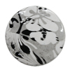 Spray-Painted Acrylic Beads, Flat Round 41mm Hole:2mm, Sold by Bag