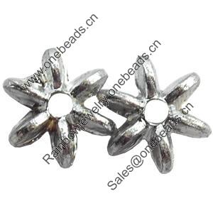 Electroplate Plastic Beads, Silver Color, 8mm, Hole:Approx 1mm, Sold by Bag