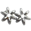Electroplate Plastic Beads, Silver Color, 8mm, Hole:Approx 1mm, Sold by Bag