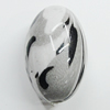 Spray-Painted Acrylic Beads, Oval 23x15mm Hole:3mm, Sold by Bag