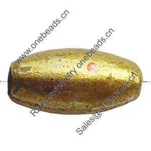 Electroplate Plastic Beads, Oval, 4x8mm, Hole:Approx 1mm, Sold by Bag