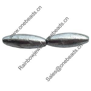 Electroplate Plastic Beads, Oval, 4x12mm, Hole:Approx 1mm, Sold by Bag