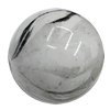 Spray-Painted Acrylic Beads, Round 8mm Hole:2mm, Sold by Bag