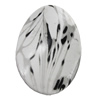 Spray-Painted Acrylic Beads, Twist Flat Oval 44x33mm Hole:2mm, Sold by Bag