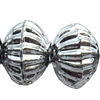 Electroplate Plastic Beads, 3x4.5mm, Hole:Approx 1mm, Sold by Bag