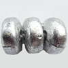 Electroplate Plastic Beads, Rondelle, 3x6mm, Hole:Approx 1mm, Sold by Bag