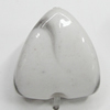 Spray-Painted Acrylic Beads, Heart 13x13mm Hole:2mm, Sold by Bag