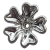 Electroplate Plastic Beads, Flower, 5.5x10.5mm, Hole:Approx 1.5mm, Sold by Bag