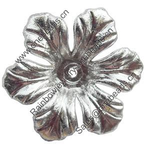 Electroplate Plastic Beads, Flower, 8x26mm, Hole:Approx 1.5mm, Sold by Bag