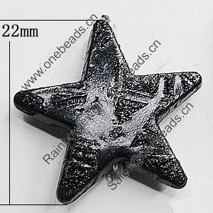 Crapy Exterior Acrylic Beads, Star 22mm Hole:2mm, Sold by Bag