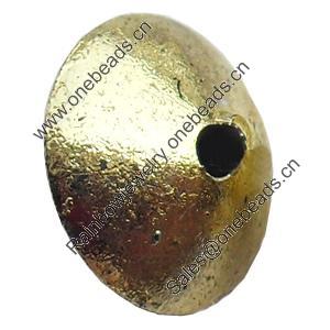 Electroplate Plastic Beads, Flat Round, 3x8mm, Hole:Approx 1mm, Sold by Bag