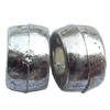 Electroplate Plastic Beads, Silver Color, Tube, 4x8mm, Hole:Approx 3mm, Sold by Bag