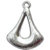 Electroplate Plastic Pendant, 18x23mm, Hole:Approx 1.5mm, Sold by Bag